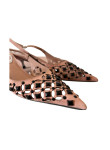 Visuel 4 : Collection René Caovilla Bordeaux | Escarpin Trifora Camel| Boutique de chaussures de Luxe pour femme