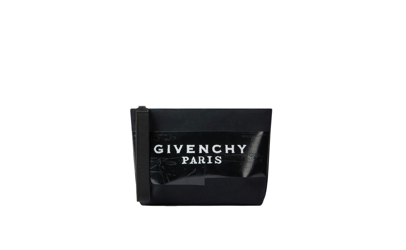 Visuel 1 : Collection Givenchy Bordeaux | Pochette Givenchy Tape en toile noire| Sacs de Luxe Parenthese Bordeaux