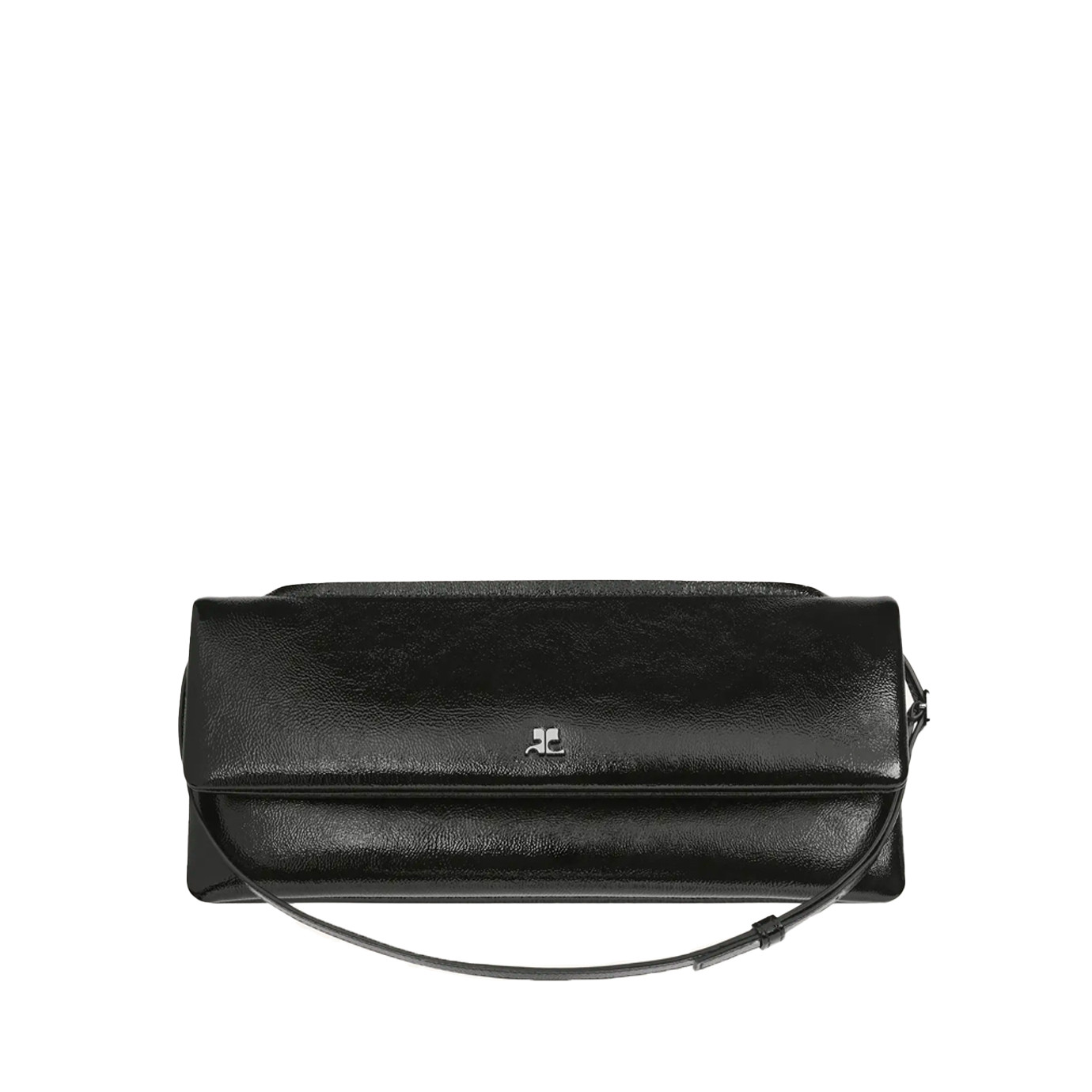 Visuel 1 : Courrèges | Pochette Cuff en cuir naplack noir| Boutique Parenthese Bordeaux