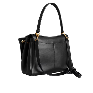 Visuel 4 : Collection Balenciaga Bordeaux | Sac Rodeo small en cuir noir|  Sac de Luxe Parenthese Bordeaux