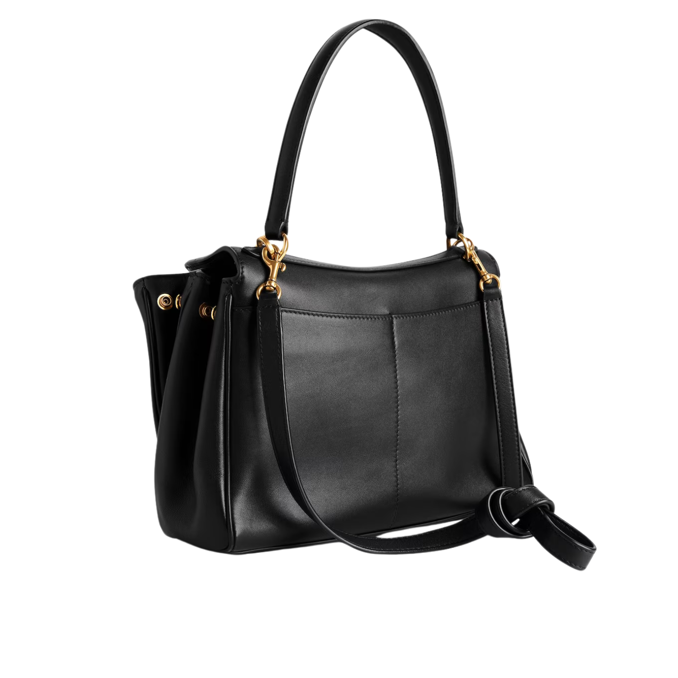 Visuel 4 : Collection Balenciaga Bordeaux | Sac Rodeo small en cuir noir|  Sac de Luxe Parenthese Bordeaux