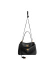 Visuel 5 : Collection Balenciaga Bordeaux | Sac Rodeo small en cuir noir|  Sac de Luxe Parenthese Bordeaux