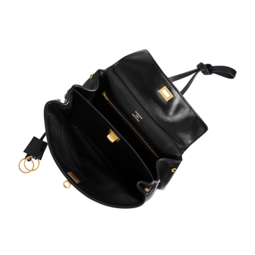 Visuel 6 : Collection Balenciaga Bordeaux | Sac Rodeo small en cuir noir|  Sac de Luxe Parenthese Bordeaux