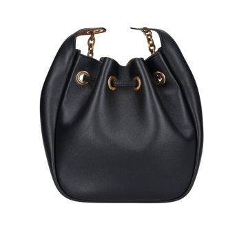 Visuel 3 : Collection Saint Laurent Bordeaux | Sac Supple Bucket en cuir noir| Parenthese Bordeaux