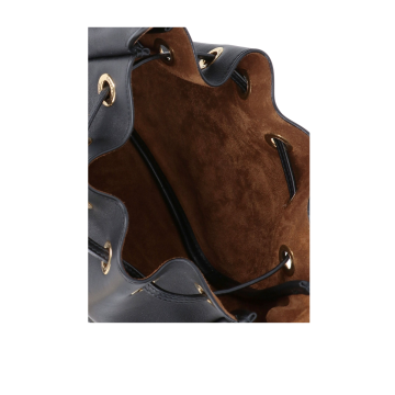 Visuel 5 : Collection Saint Laurent Bordeaux | Sac Supple Bucket en cuir noir| Parenthese Bordeaux