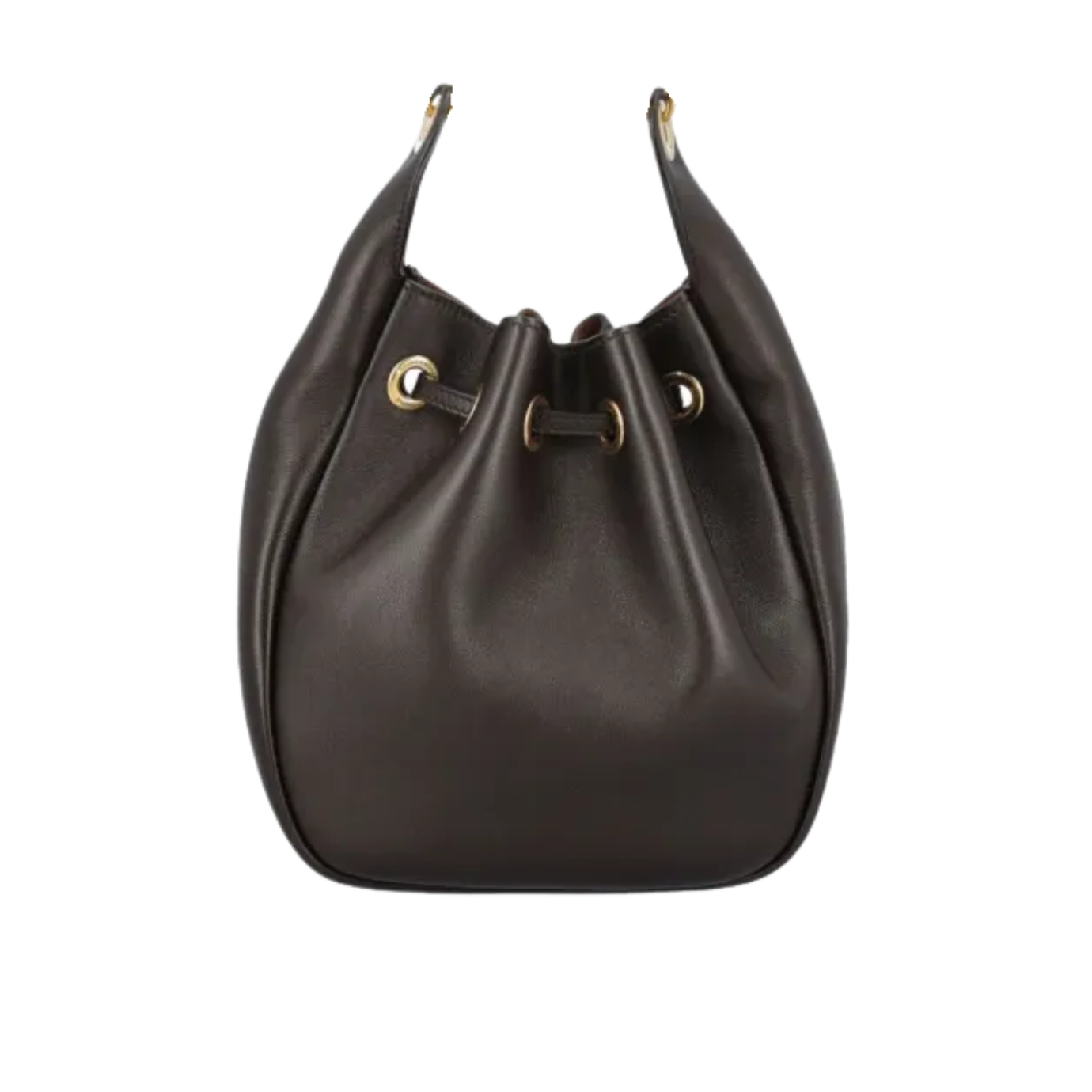 Visuel 3 : Collection Saint Laurent Bordeaux | Sac Supple Bucket en cuir marron| Parenthese Bordeaux