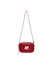 Visuel 2 : Courrèges | Sac camera reedition en cuir groseille| Boutique Parenthese Bordeaux