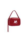 Visuel 3 : Courrèges | Sac camera reedition en cuir groseille| Boutique Parenthese Bordeaux