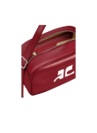 Visuel 5 : Courrèges | Sac camera reedition en cuir groseille| Boutique Parenthese Bordeaux