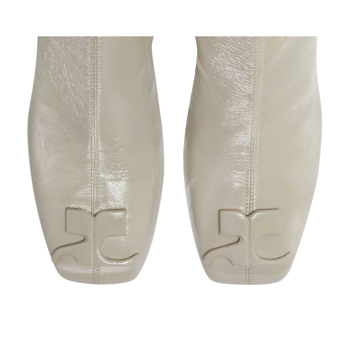 Visuel 4 : Collection Courrèges Bordeaux | Boots Réédition en vinyl gris| Boutique Parenthese