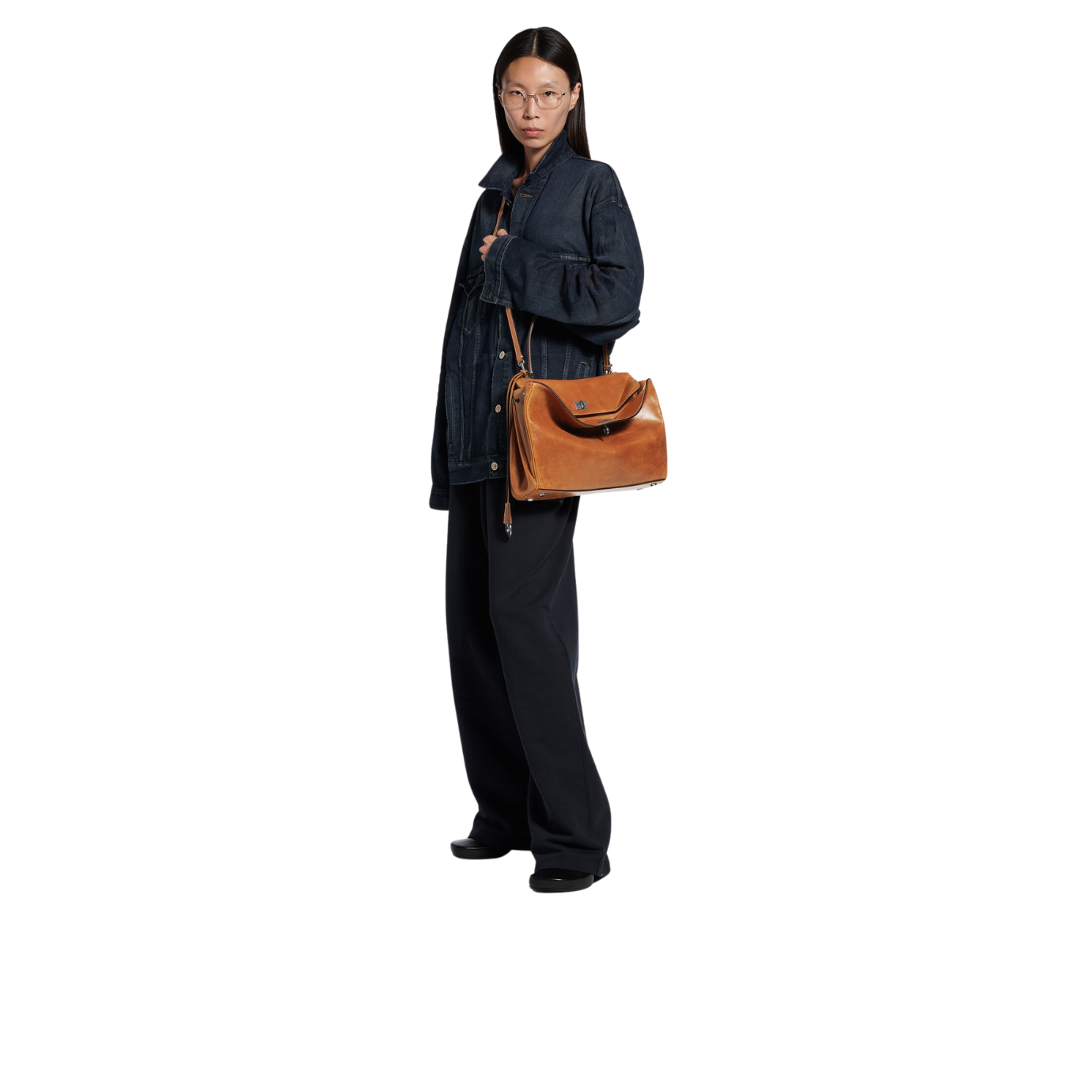Visuel 6 : Collection Balenciaga|Sac Rodeo Medium en cuir beige cow-boy| Boutique Parenthese Bordeaux