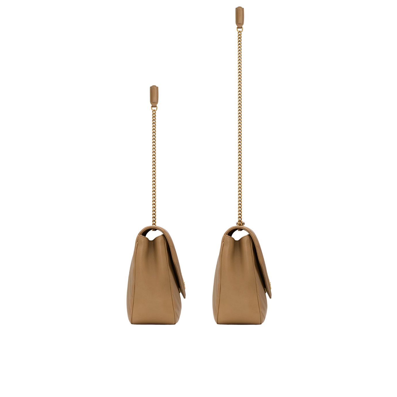 Visuel 4 : Saint Laurent Sac | Loulou large en cuir natural tan | Boutique Parenthese