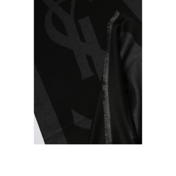 Visuel 3 : Saint Laurent | Écharpe cassandre bicolore| Boutique Parenthese Bordeaux