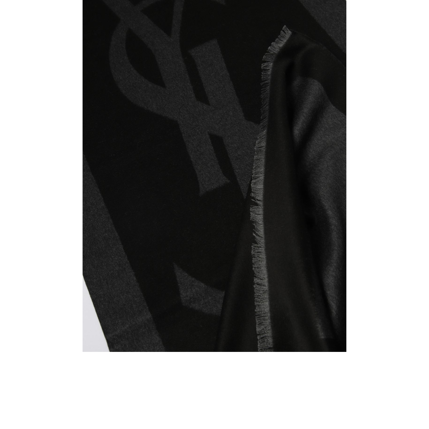 Visuel 3 : Saint Laurent | Écharpe cassandre bicolore| Boutique Parenthese Bordeaux