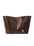 Visuel 1 : Jacquemus | Sac Cabas Le Marino en cuir marron | Boutique Parenthese Bordeaux