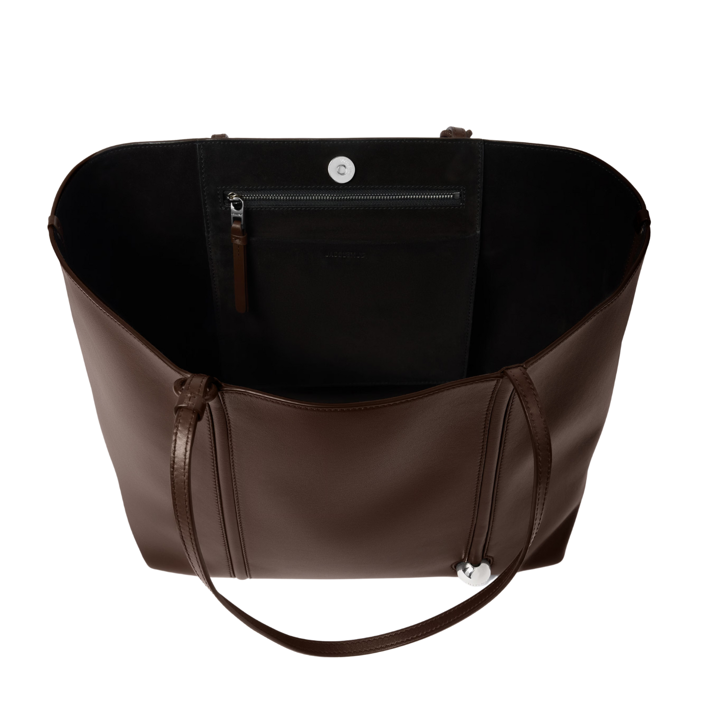 Visuel 3 : Jacquemus | Sac Cabas Le Marino en cuir marron | Boutique Parenthese Bordeaux