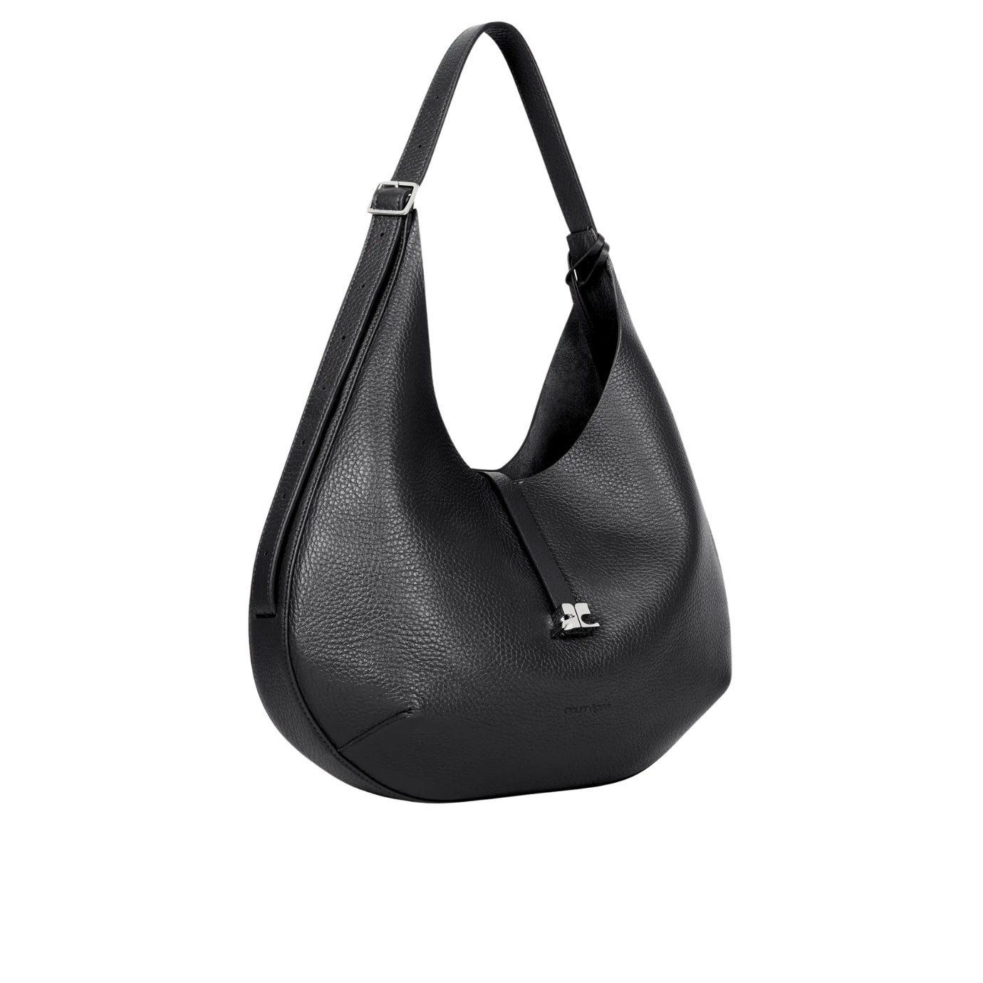 Visuel 2 : Courrèges | Sac holy hobo en cuir noir| Boutique Parenthese Bordeaux