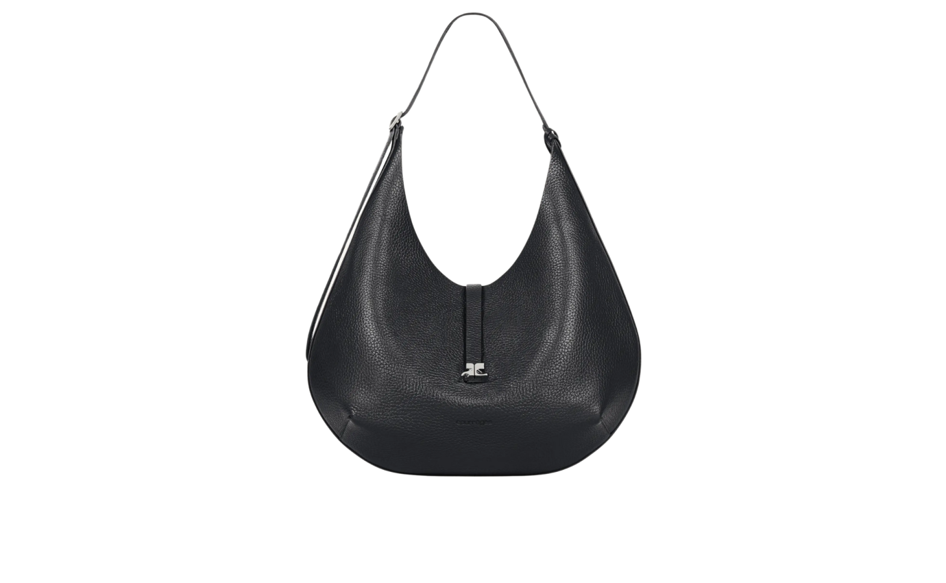 Visuel 1 : Courrèges | Sac holy hobo en cuir noir| Boutique Parenthese Bordeaux