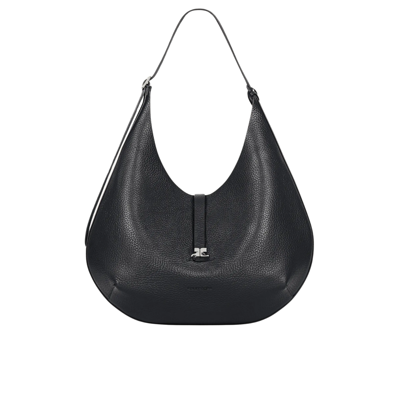 Visuel 1 : Courrèges | Sac holy hobo en cuir noir| Boutique Parenthese Bordeaux