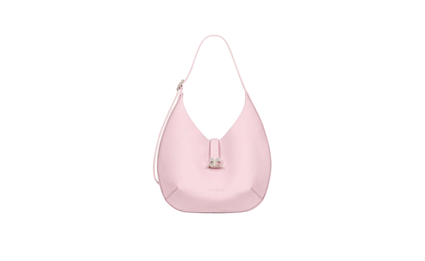 Visuel 1 : Courrèges | Sac holy hobo en cuir rose| Boutique Parenthese Bordeaux