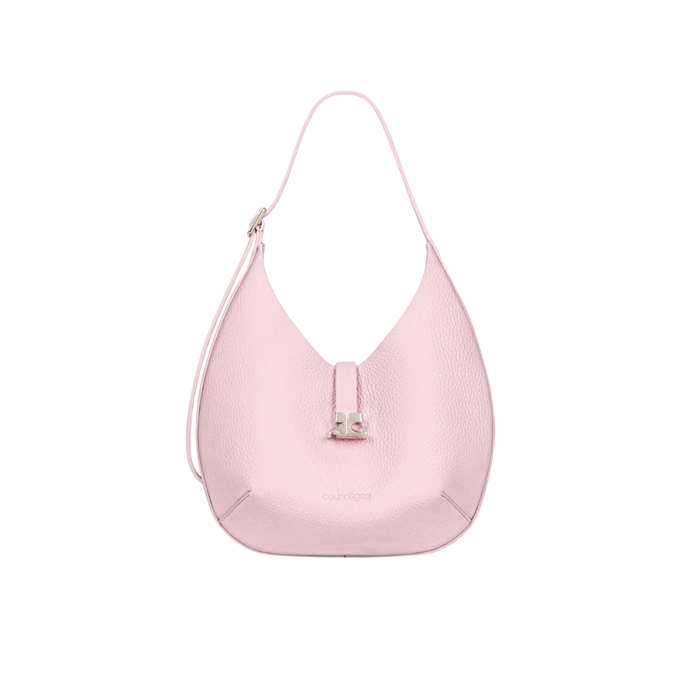 Visuel 1 : Courrèges | Sac holy hobo en cuir rose| Boutique Parenthese Bordeaux