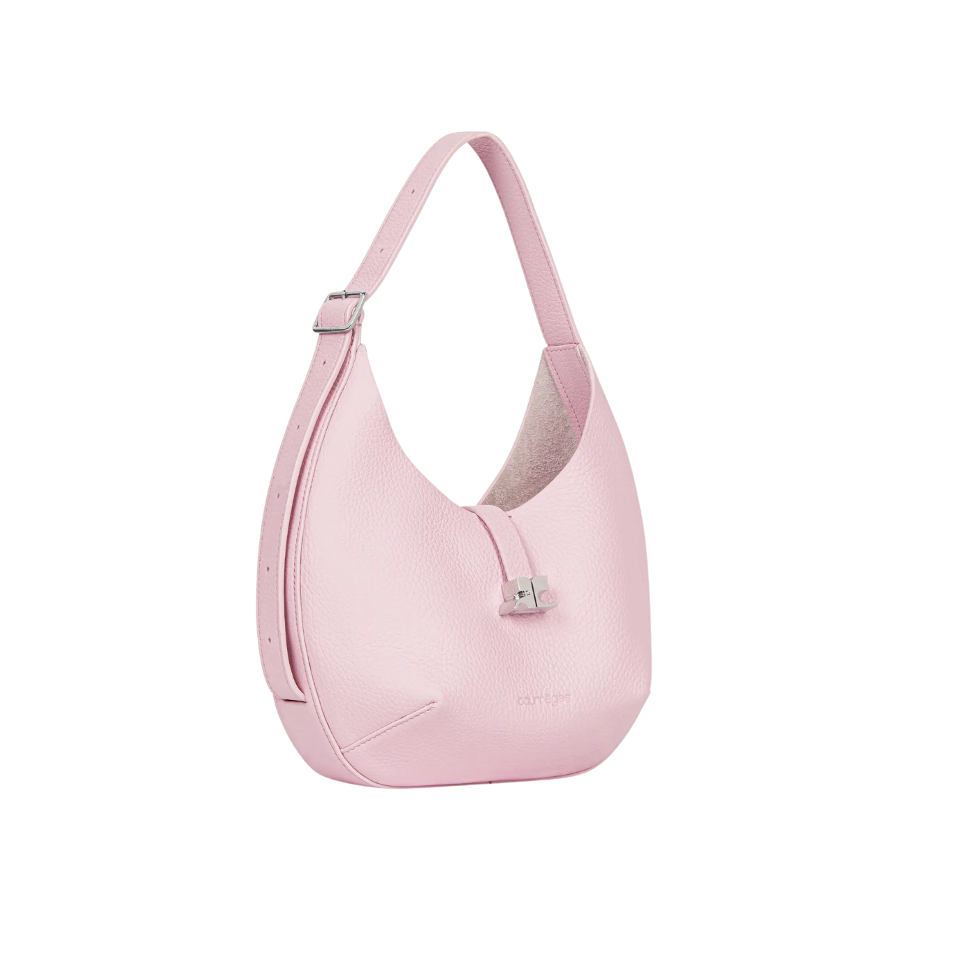 Visuel 2 : Courrèges | Sac holy hobo en cuir rose| Boutique Parenthese Bordeaux