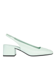 Visuel 1 : Collection Courrèges Bordeaux | Slingback heritage vinyle vert menthe| Boutique Parenthese