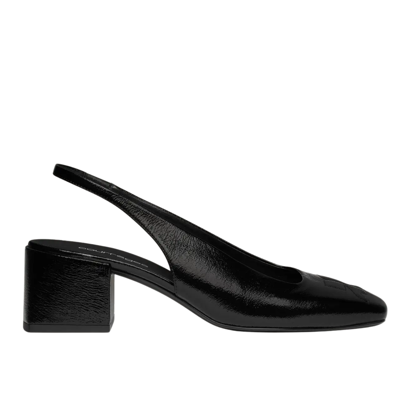 Visuel 1 : Collection Courrèges Bordeaux | Slingback heritage noir| Boutique Parenthese