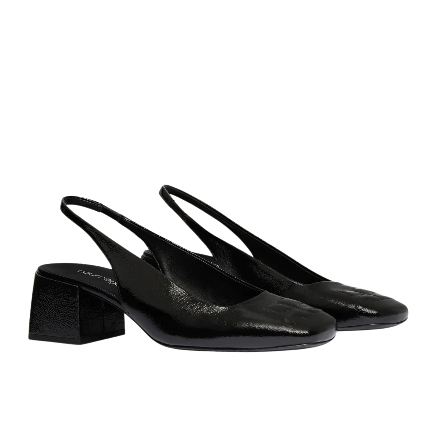Visuel 2 : Collection Courrèges Bordeaux | Slingback heritage noir| Boutique Parenthese
