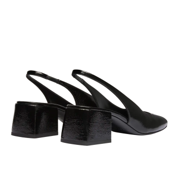 Visuel 3 : Collection Courrèges Bordeaux | Slingback heritage noir| Boutique Parenthese