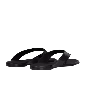 Visuel 3 : Collection Courreges Bordeaux | Tong en vinyle noir| Chaussures de Luxe Parenthese Bordeaux