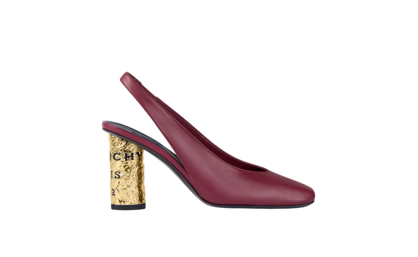 Visuel 1 : Collection Givenchy Bordeaux | Slingback tape 85 bordeaux| Boutique Parenthese