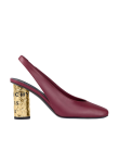 Visuel 2 : Collection Givenchy Bordeaux | Slingback tape 85 bordeaux| Boutique Parenthese