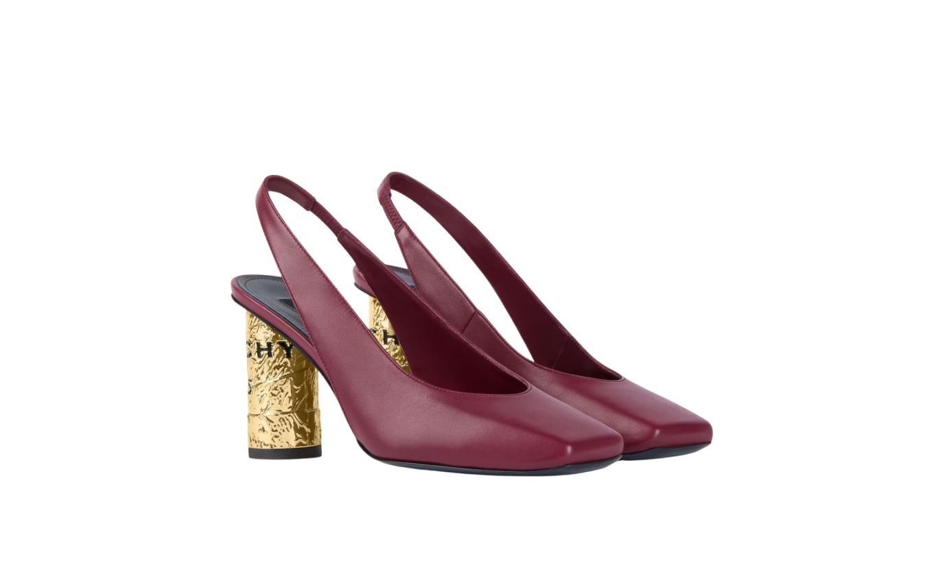 Visuel 1 : Collection Givenchy Bordeaux | Slingback tape 85 bordeaux| Boutique Parenthese