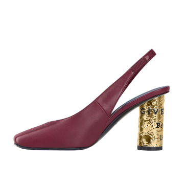 Visuel 3 : Collection Givenchy Bordeaux | Slingback tape 85 bordeaux| Boutique Parenthese