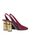 Visuel 4 : Collection Givenchy Bordeaux | Slingback tape 85 bordeaux| Boutique Parenthese