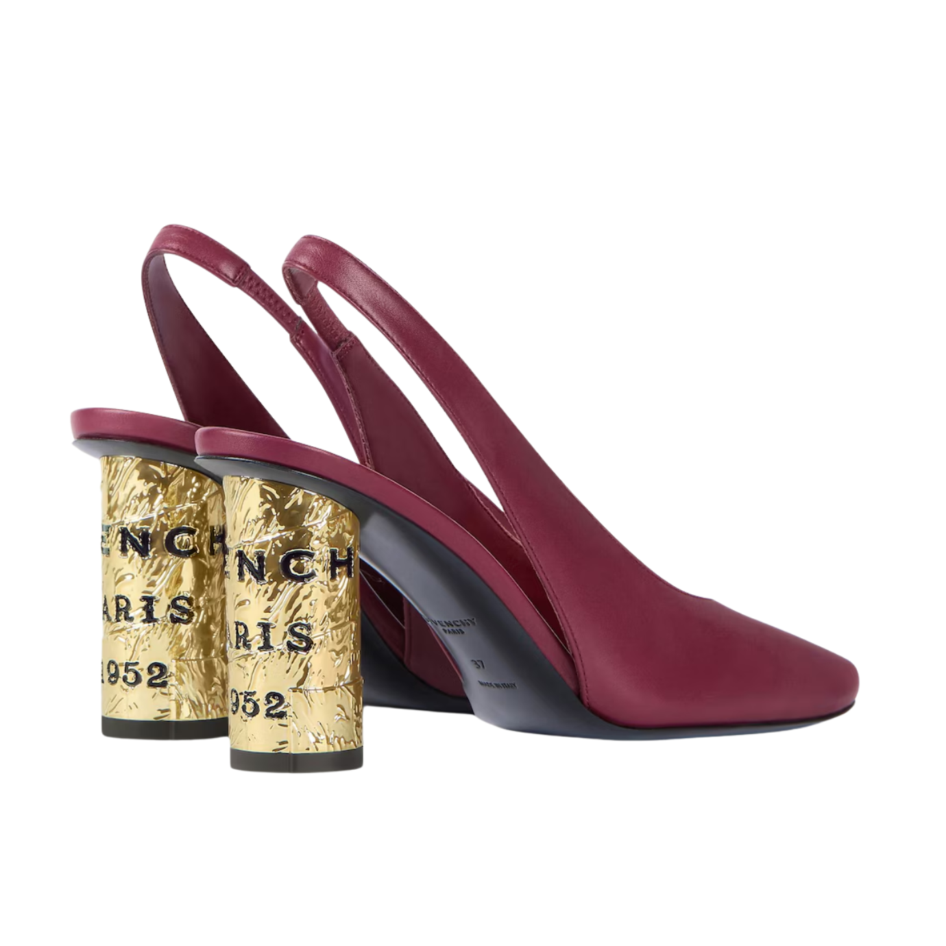 Visuel 4 : Collection Givenchy Bordeaux | Slingback tape 85 bordeaux| Boutique Parenthese