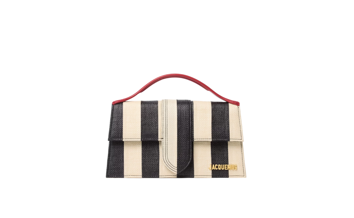 Visuel 1 : Jacquemus | Sac Le Grand Bambino Raphia Rayé| Boutique Parenthese Bordeaux