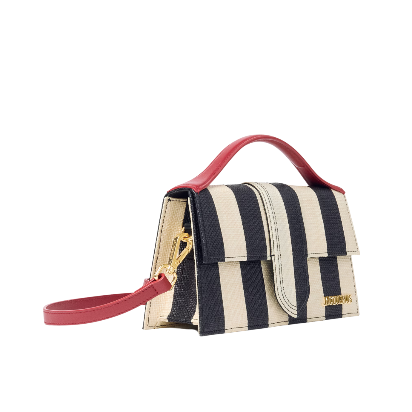 Visuel 3 : Jacquemus | Sac Le Grand Bambino Raphia Rayé| Boutique Parenthese Bordeaux