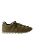 Visuel 1 : Collection Jacquemus Bordeaux | Sneakers les Tennis en daim khaki effet tressé| Parenthese Bordeaux