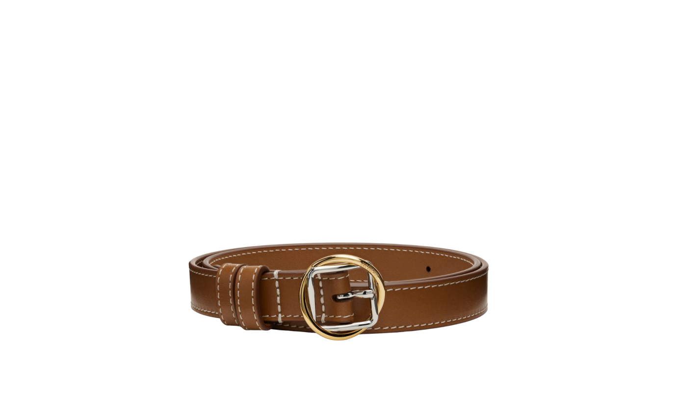 Visuel 1 : Collection Jacquemus Bordeaux | Ceinture Salon fine marron| Boutique d'accessoires de Luxe Parenthese Bordeaux