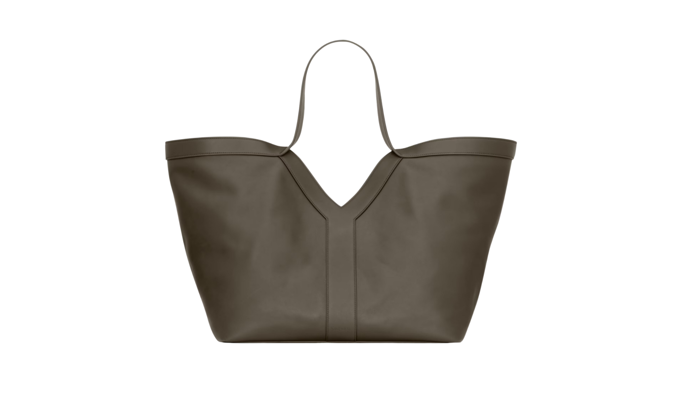 Visuel 1 : Saint Laurent | Cabas en cuir grainé light musk | Boutique Parenthese Bordeaux