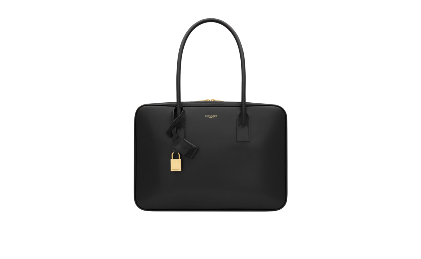 Visuel 1 : Saint Laurent| Sac Bauletto en cuir noir | Boutique Parenthese Bordeaux