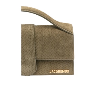 Visuel 3 : Jacquemus | Sac Le Grand Bambino Tressé Kaki| Boutique Parenthese Bordeaux