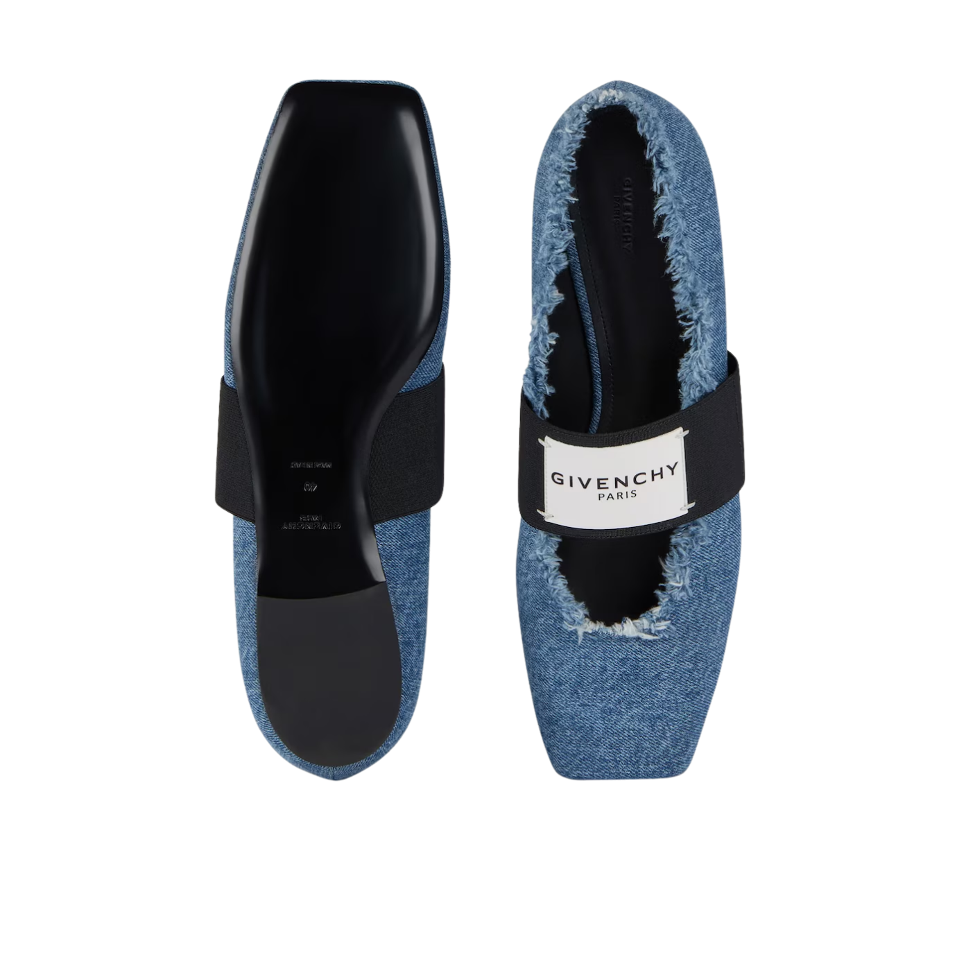 Visuel 4 : Collection Givenchy Bordeaux | Ballerine Sliced en cuir noir| Boutique de luxe Bordeaux