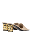 Visuel 3 : Collection Givenchy Bordeaux | Mule 65 en cuir beige| Boutique Parenthese