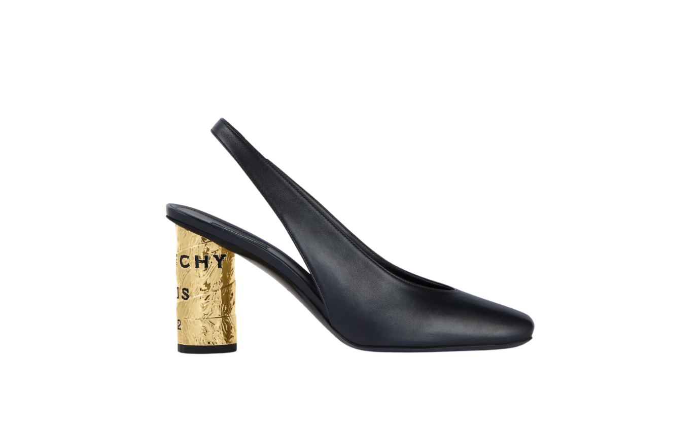 Visuel 1 : Collection Givenchy Bordeaux | Slingback tape 85 noir| Boutique Parenthese