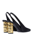 Visuel 3 : Collection Givenchy Bordeaux | Slingback tape 85 noir| Boutique Parenthese