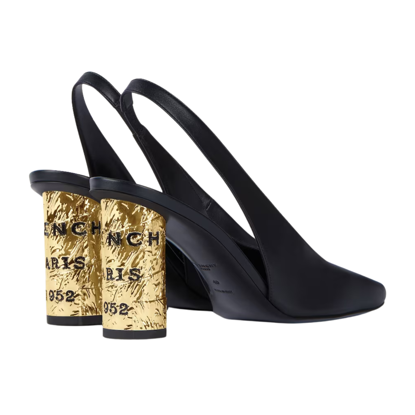 Visuel 3 : Collection Givenchy Bordeaux | Slingback tape 85 noir| Boutique Parenthese