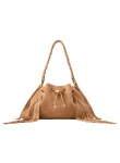 Visuel 1 : Jimmy Choo | Sac Cinch Medium en daim toffee| Boutique Parenthese
